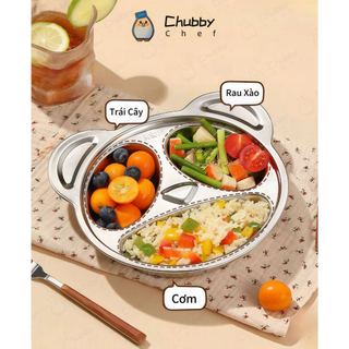 khay inox đựng thức ăn inox 304 cao cấp Khay cơm cho bé sâu lòng Nhiều hình dạng hình khay cơm chia ngăn