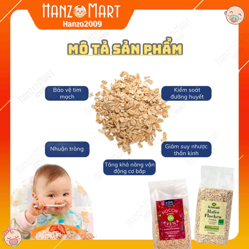 Yến mạch cho bé ăn dặm dạng hũ OAT 250gr và 500gr - hanzo2009