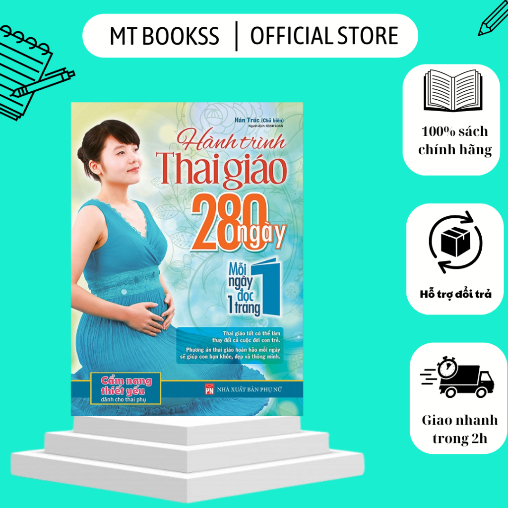 Sách - Hành Trình Thai Giáo - 280 Ngày Mỗi Ngày Đọc Một Trang