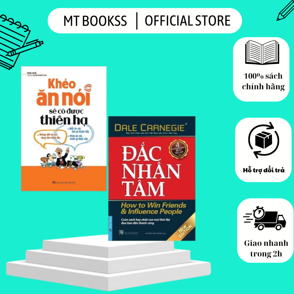 Combo Sách - Đắc Nhân Tâm + Khéo Ăn Nói Sẽ Có Được Thiên Hạ - Tái Bản