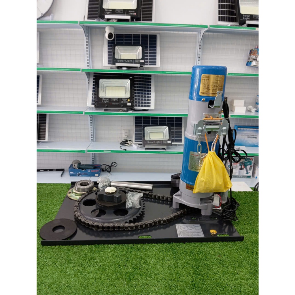 Motor cửa cuốn Nice AC600kg, lực kéo 600kg (motor + lắc + hộp nhận)
