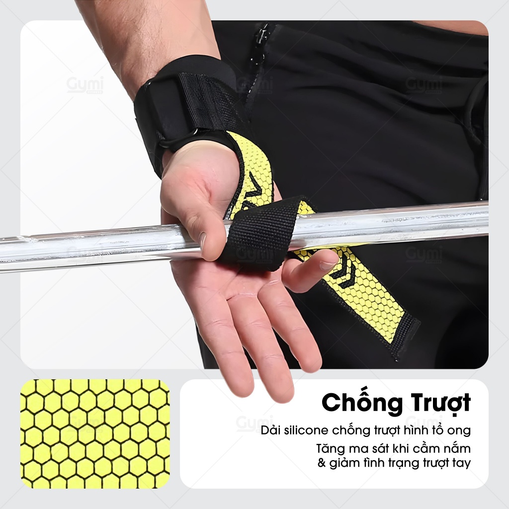 [1 Đôi] Dây Kéo Lưng Cải Tiến Aolikes AL-7633 - Quấn Cổ Tay Nâng Tạ, Đu Xà, Tập Gym Chính Hãng - AL7633