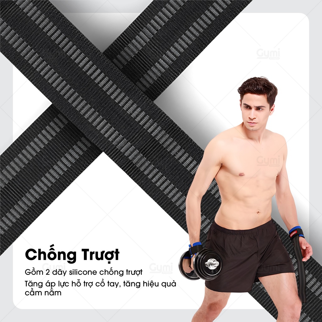 [1 Đôi] Dây Kéo Lưng Aolikes A-7638 - Chống Trượt, Hỗ Trợ Cổ Tay Tập Gym, Deadlift - AL7638