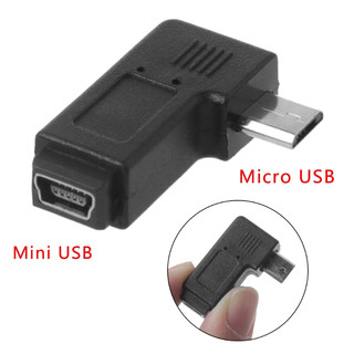 Đầu Chuyển Đổi Mini Usb Sang Cổng Micro Usb Góc Trái 90 độ