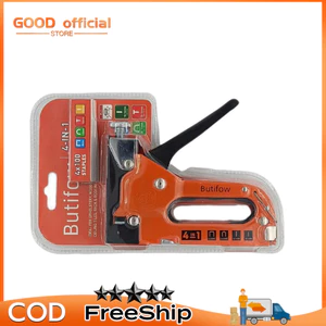 Súng bắn ghim gỗ cầm tay máy bấm ghim TOP đỏ tặng kèm 800 đinh,súng bắn đinh 4 trong 1