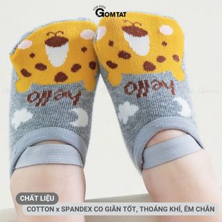 Tất trẻ em chống trượt ngã tập đi GOMTAT, vớ chống trượt trẻ em chất cotton mềm mại - YIQ-C021