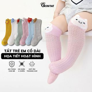 Vớ lưới chống muỗi cho bé GOMTAT, tất lưới cao cổ mềm mại thoáng khí cho bé - YIQ-W007