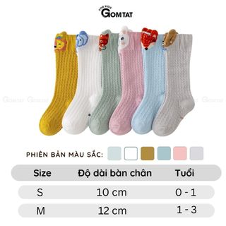 Vớ lưới chống muỗi cho bé GOMTAT, tất lưới cao cổ mềm mại thoáng khí cho bé - YIQ-W007