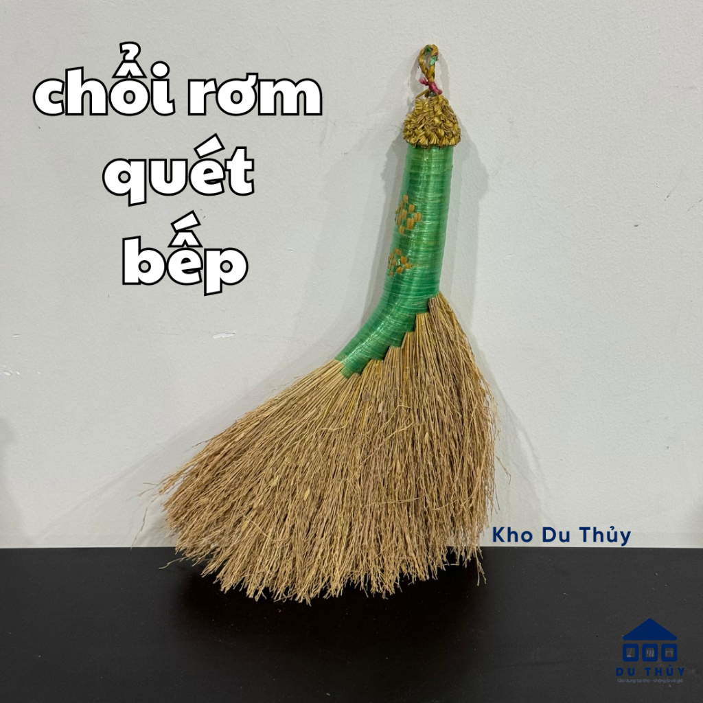Chổi rơm quét bếp củi kiểu xưa chất liệu từ cọng lúa khô hàng thủ công ...