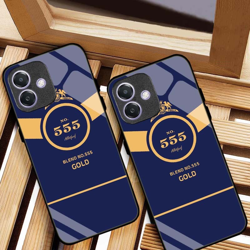 ỐP LƯNG OPPO A3, A3X, A5 PRO HÌNH 555 LƯNG KÍNH CƯỜNG LỰC CAO CẤP