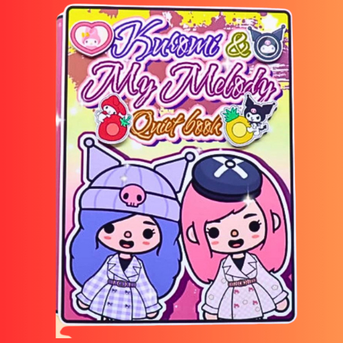 Ngôi nhà của bé Kuromi and Melody In Quiet Book Ngôi đồ chơi giấy thủ công tocaboca
