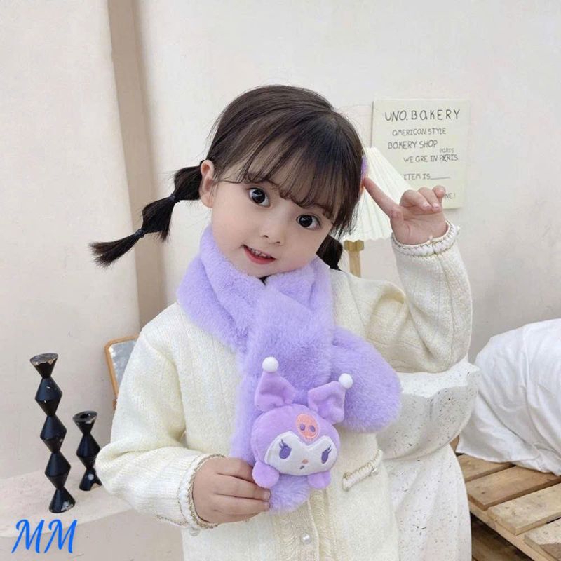 khăn lông thỏ trẻ em gắn họa tiết hoạt hình kurumi.melody.cinamol