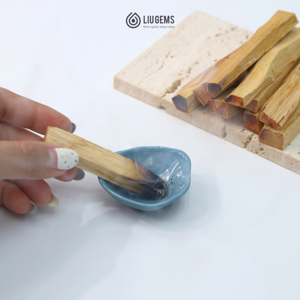 Palo Santo Gỗ Trắc Xanh Liugems Xông Nhà, Thanh Tẩy Đá Phong Thủy Và Không Gian Sống PK35