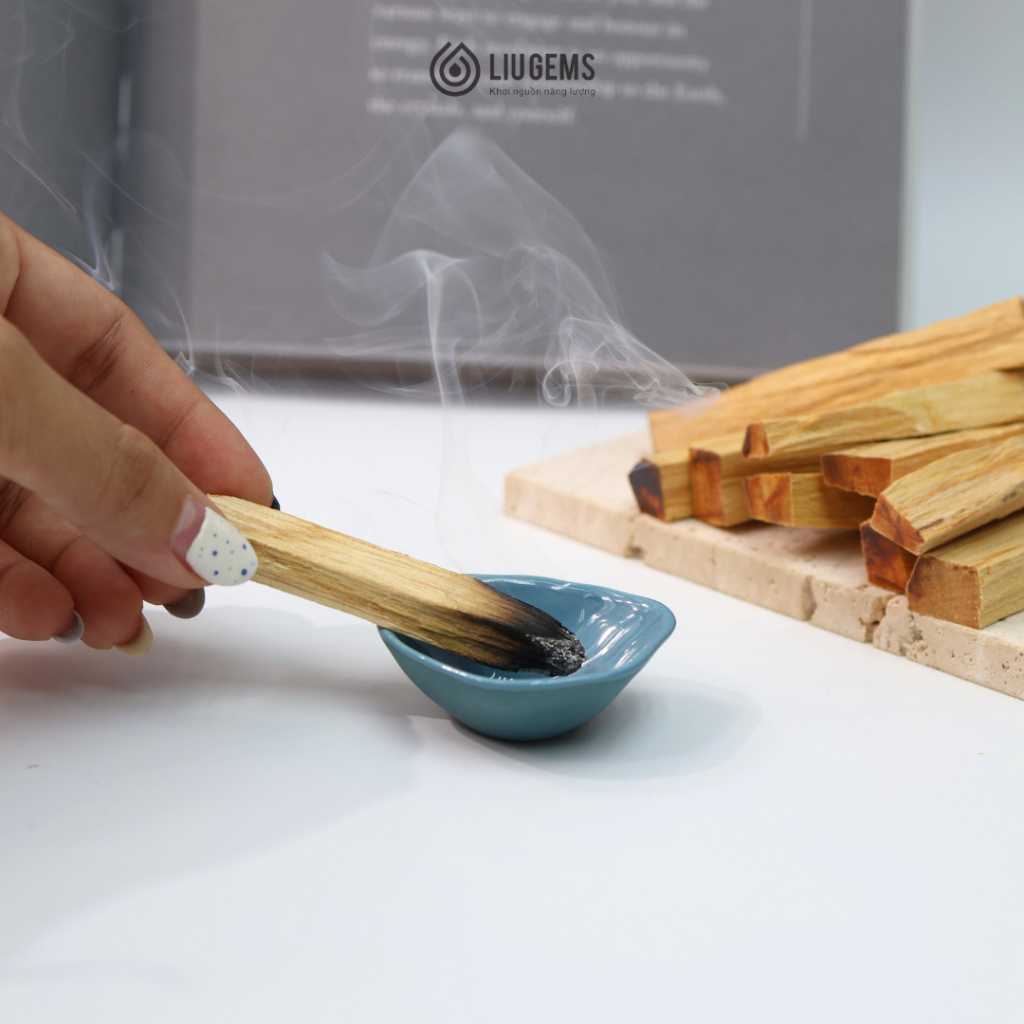 Palo Santo Gỗ Trắc Xanh Liugems Xông Nhà, Thanh Tẩy Đá Phong Thủy Và Không Gian Sống PK35