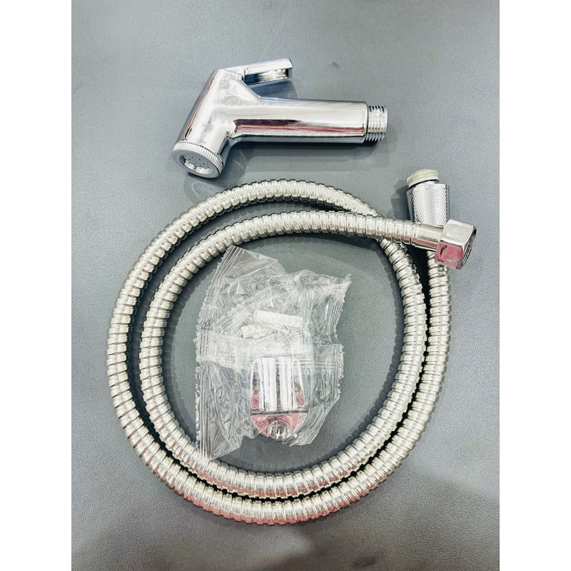 Vòi Xịt Vệ Sinh, Vòi Xịt Bồn Cầu, chất liệu ABS mạ crôm sáng bóng, cứng cáp