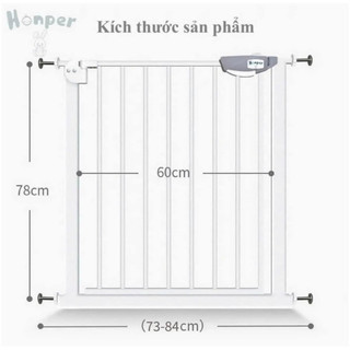 Thanh chắn cầu thang, thanh chắn cửa honper giữ an toàn cho bé.