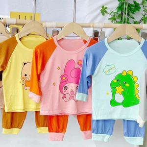 Đồ Bộ Dài THUN LẠNH Cho Cé 5 - 15kg. Vải Thun Lạnh Mềm Mỏng Nhẹ, Mát, Hút Mồ Hôi Tốt