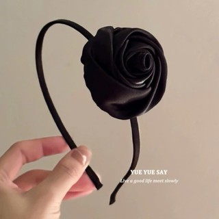 Băng đô cài tóc đính ngọc trai nhân tạo đính charm Hoa hồng Rosie hàng cao cấp Bờm tóc nữ phong cách Hàn Quốc Hot Trend