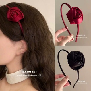 Băng đô cài tóc đính ngọc trai nhân tạo đính charm Hoa hồng Rosie hàng cao cấp Bờm tóc nữ phong cách Hàn Quốc Hot Trend