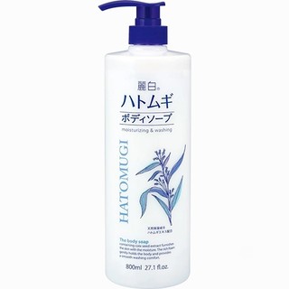 Sữa tắm dưỡng ẩm trắng sáng da Ý Dĩ Hatomugi Kumano Reihaku Body Soap giúp cho da sáng khỏe (800ml)