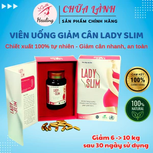 Viên uống giảm cân LADY SLIM hộp 20 viên Giảm béo nhanh an toàn 3-7 kg sau 20 ngày H017
