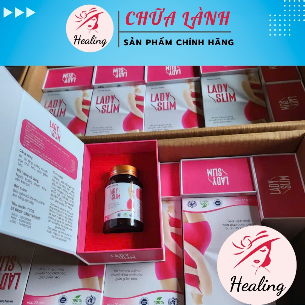 [Chính Hãng] Viên uống giảm cân LADY SLIM hộp 20 viên Giảm béo nhanh an toàn 3-7 kg sau 20 ngày H017