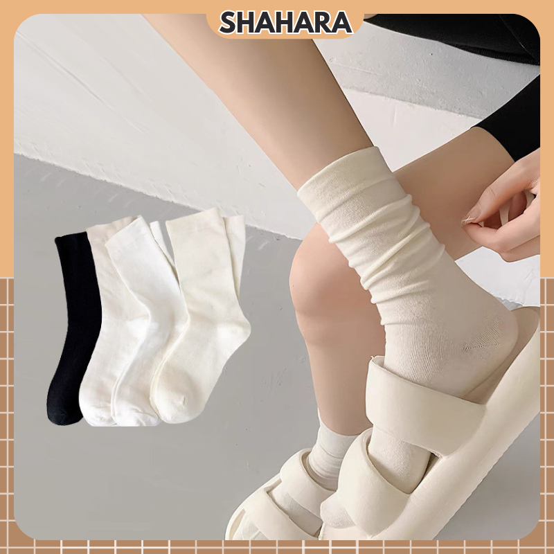 Tất Cao Cổ Nữ - Tất Cổ Cao Phong Cách Vintage Hàn Quốc,Tất Nữ Đẹp cotton được chọn màu mẫu ST227