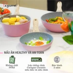 Bộ nồi chảo chống dính Ceramic đáy 6 lớp ăn dặm cho bé La gourmet Baby set - sử dụng được tất cả loại bếp - 417893 — ảnh 5