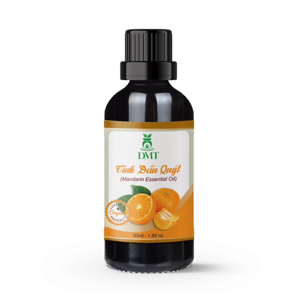 Tinh dầu Quýt nguyên chất DMT - tinh dầu vỏ quýt giảm lo âu, chống say tàu xe - 30ml/50ml/100ml