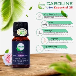 Tinh dầu thiên nhiên Caroline 10ml | Hương Nước Hoa | Có kiểm nghiệm COA | Nhập khẩu Mỹ