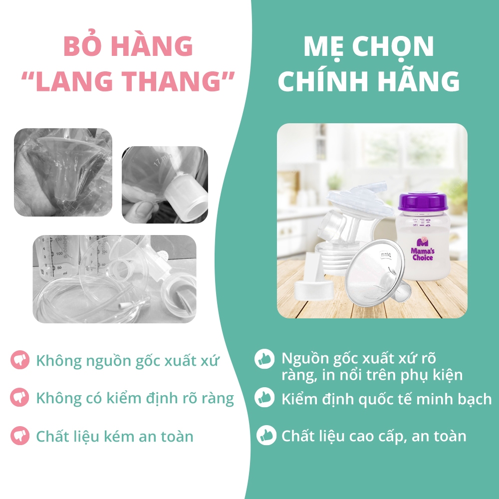 Ảnh Phụ Kiện Hút Sữa Cải Tiến Thương hiệu Maymom Cho Máy Spectra, Avent, Fazt, Rozabi, Size Phễu 10-32mm 2