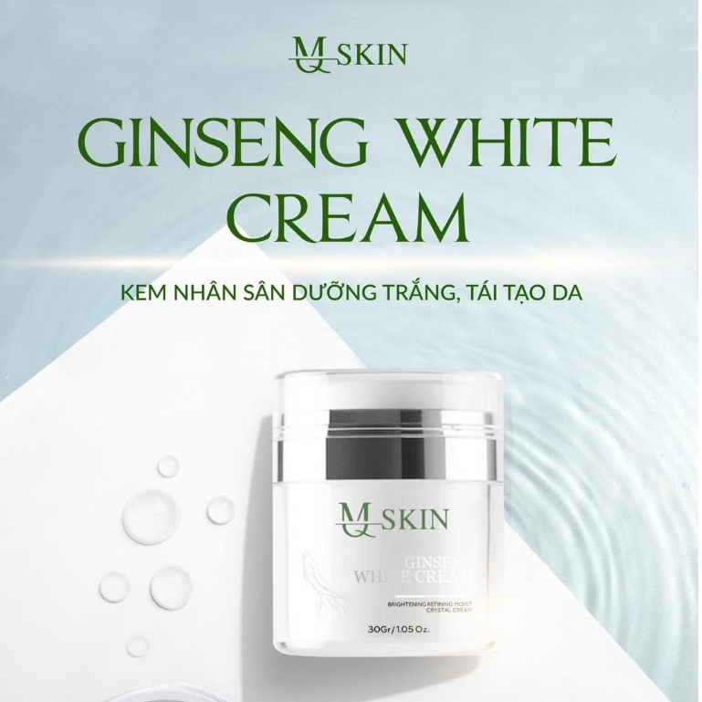 Ảnh Kem Face Nhân Sâm MQ SKIN Dưỡng Trắng, Cấp Ẩm -MQ SKIN Ginseng White Cream 30gr 3
