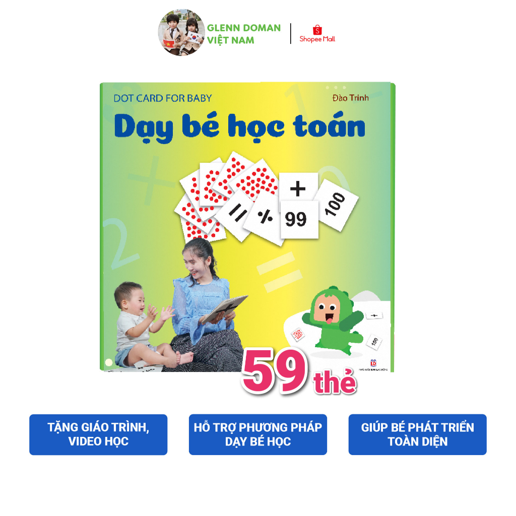Ảnh Flashcard Dạy Trẻ Học Toán Glenn Doman- Bộ 59 Thẻ Học Thông Minh Phát Triển Tư Duy Logic Cho Trẻ Từ 0-6 Tuổi 1