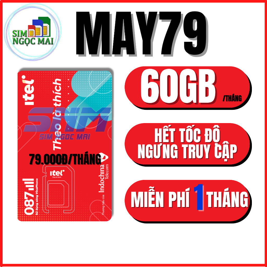 Sim 4G Vinaphone Itel MAY79 , U150 , D159V Miễn Phí Tháng Đầu Tiên ...