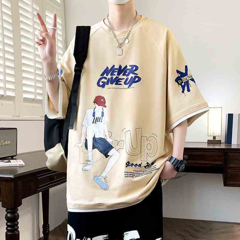 Set đồ bộ HappyFamily họa tiết NEVER GIVEUP năng động trẻ trung chất cotton 100 cao cấp