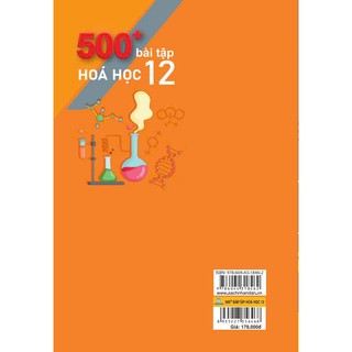 Sách - 500+ Bài Tập Hóa Học 12: Kiến thức và Kĩ năng mấu chốt - Theo chương trình GDPT mới - ndbooks