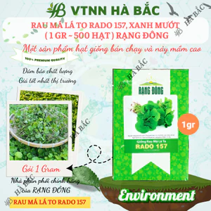Hạt giống Rau Má Lá Lớn Rado 157 (1gram~500 hạt) sinh trưởng khỏe, trồng quanh năm, năng suất cao - Nông Nghiệp Hà Bắc