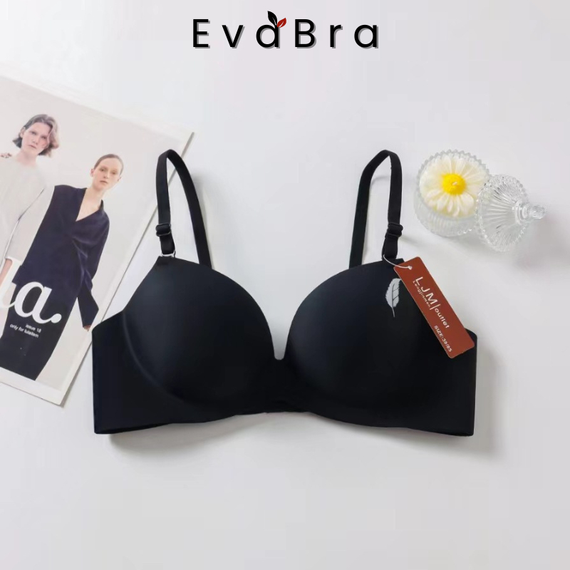Áo Ngực Su Không Gọng Nâng Ngực Đệm Bàn Tay 3cm Thiết Kế Ôm Trọn V1 Không Lộ Viền EvaBra A01
