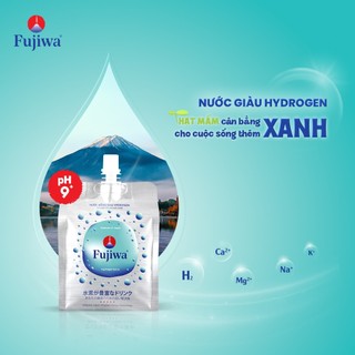 Nước Uống Ion Kiềm Giàu Hydrogen Cao Cấp Fujiwa Dạng Túi Bạc 270ml - Detox cơ thể Chống Oxy hoá mạnh