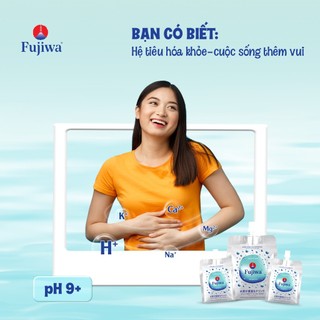 Nước Uống Ion Kiềm Giàu Hydrogen Cao Cấp Fujiwa Dạng Túi Bạc 270ml - Detox cơ thể Chống Oxy hoá mạnh