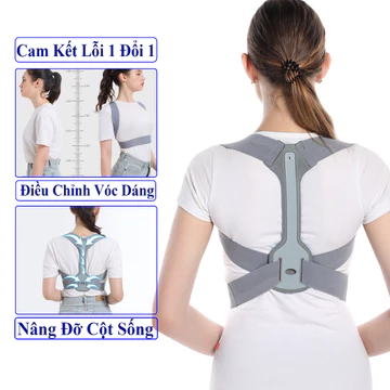 Đai Chống Gù Lưng Cho Nam Nữ Điều Chỉnh Tư Thế Andego. Đai Chống Gù Lưng Cột Sống Cho Người Lớn Trẻ Em Bh Lỗi 1 Đổi 1