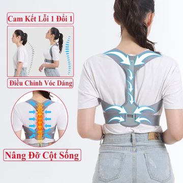 Đai Chống Gù Nam Nữ Andego Chính Hãng Hỗ Trợ Điều Chỉnh Tư Thế. Đai Lưng Chống Gù.