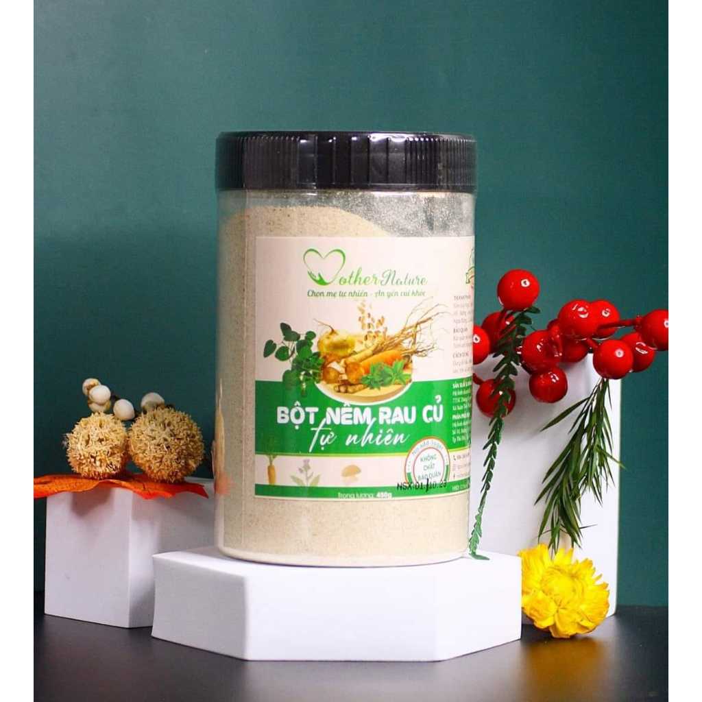 Bột nêm rau củ tự nhiên Mother Nature 450gr, Bột nêm thực dưỡng phù hợp ...