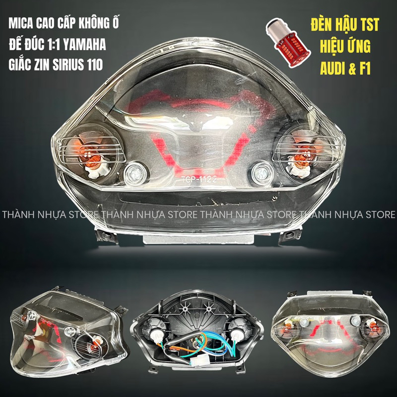 [HÃNG TNS] Đèn hậu Sirius TST hiệu ứng Audi Stop F1 - Choá đèn TST Sirius cao cấp