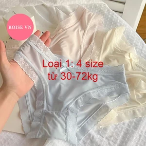 Quần lót nữ su lụa loại 1 siêu mỏng phối ren hoa thoáng mát gợi cảm 271