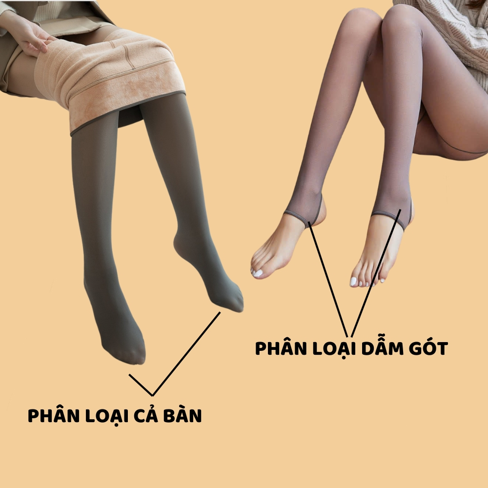 Quần Tất Che Khuyết Điểm Lót Lông Mùa Đông UNDERCOOL Quần Tất  Giữ Ấm Siêu Dai Thon Gọn Thật Chân Chống Xước Giữ Ấm QT07