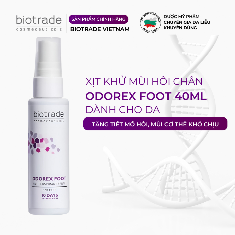 Xịt khử mùi, mồ hôi chân Biotrade Odorex Foot Antiperspirant Spray 40ml ...