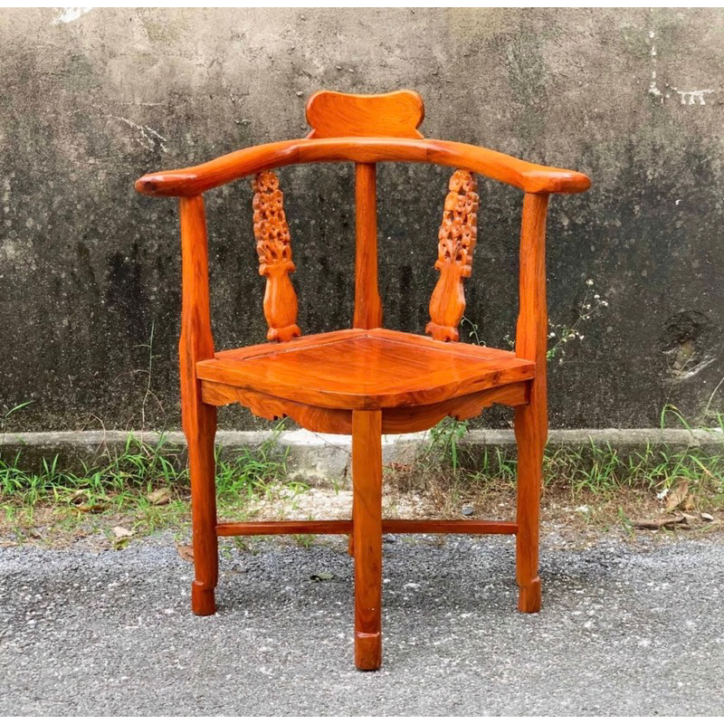 ghế góc ngồi tựa lưng thư giãn gỗ hương đá, gõ vuông 40 cao 80cm , decor