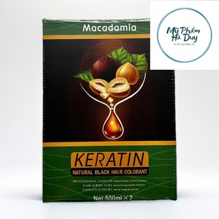 Nhuộm phủ bạc thảo dược không dính da đầu màu Đen Và Nâu macadamia Natural Brown hair