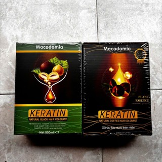 Nhuộm phủ bạc thảo dược không dính da đầu màu Đen Và Nâu macadamia Natural Brown hair